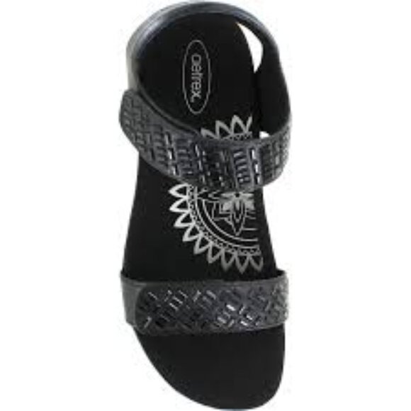 Aetrex Marcy Adjustable Quarter Strap Sandals in Black - NWOT - Picture 13 of 16